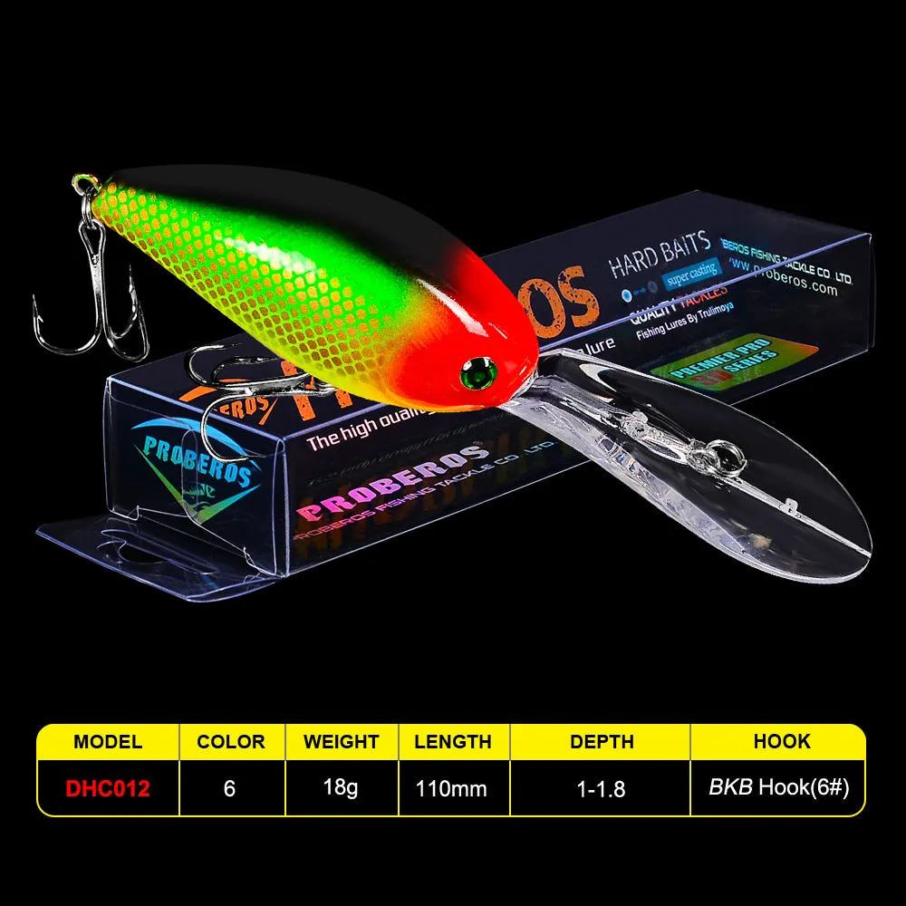 11cm Floating Waterway Sub Plastic Hard Bait 18.5g