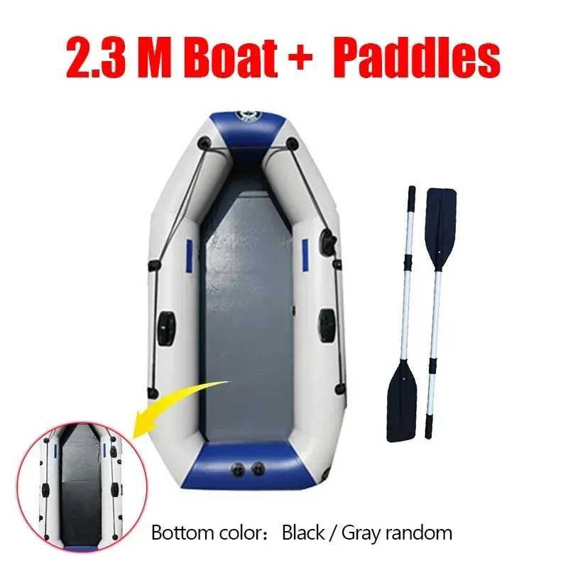175-260cm Inflatable Boat Fishing Kayak PVC Wear-resistant Foldable Air Rowing for 1-5Person Dinghy Canone Outdoor Water Sports