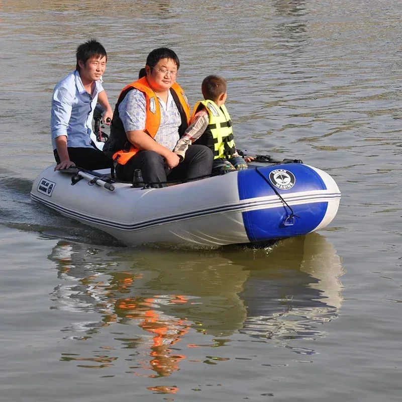 175-260cm Inflatable Boat Fishing Kayak PVC Wear-resistant Foldable Air Rowing for 1-5Person Dinghy Canone Outdoor Water Sports