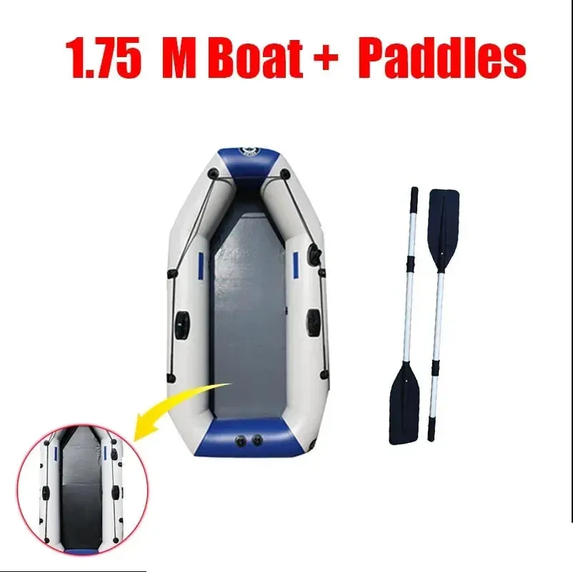 175-260cm Inflatable Boat Fishing Kayak PVC Wear-resistant Foldable Air Rowing for 1-5Person Dinghy Canone Outdoor Water Sports