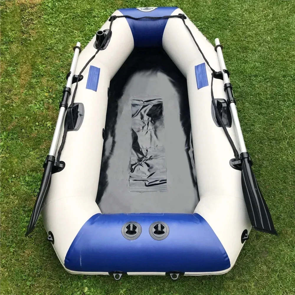 175-260cm Inflatable Boat Fishing Kayak PVC Wear-resistant Foldable Air Rowing for 1-5Person Dinghy Canone Outdoor Water Sports