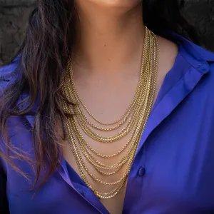 18 Karat Italian Multi-Strand Necklace