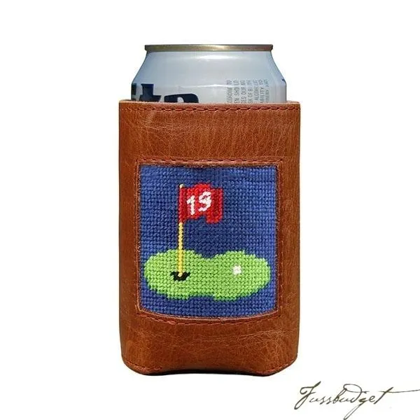 19th Hole Needlepoint Can Cooler