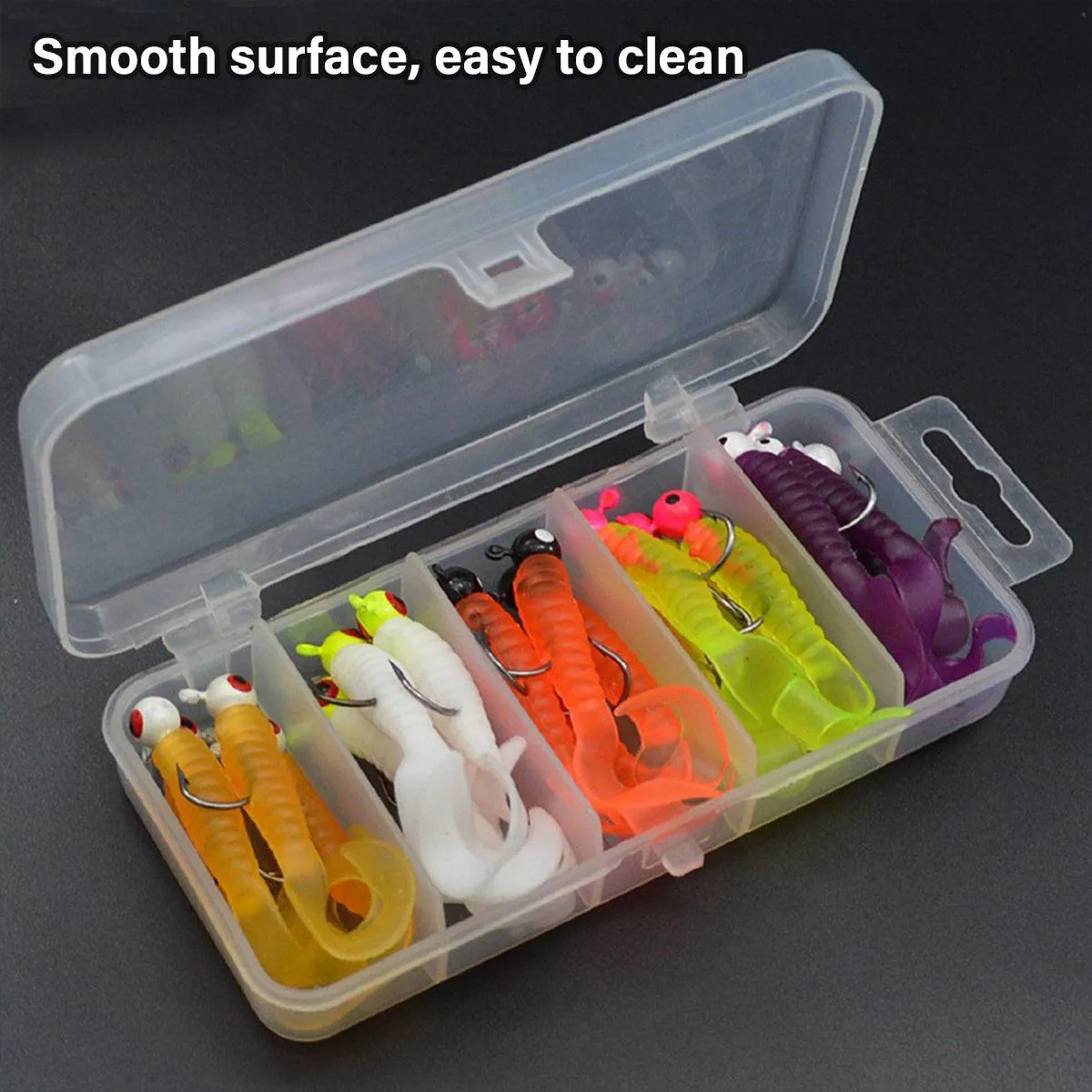 20PCS Soft Fishing Lures Bionic Worm Artificial Bait for Bass Trout Freshwater