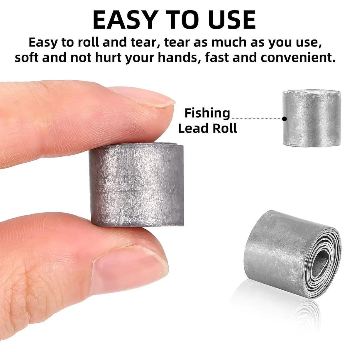 20X Drop Shot Weights Lead Sheet Strip Fishing Supplies Lead Sinker LeadSheeting