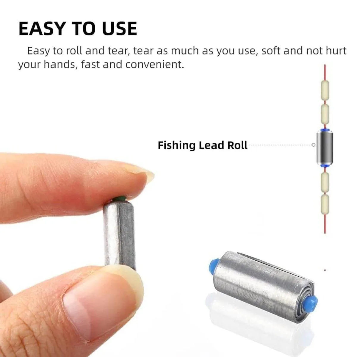 20X Drop Shot Weights Lead Sheet Strip Fishing Supplies Lead Sinker LeadSheeting
