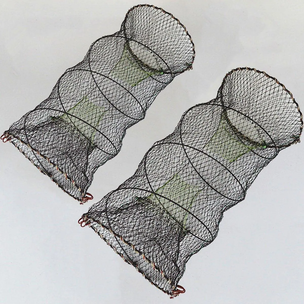 2PCS Shrimp Crab Lobster Fishing Net Fish Trap Cage for Carp Crucian Breeding