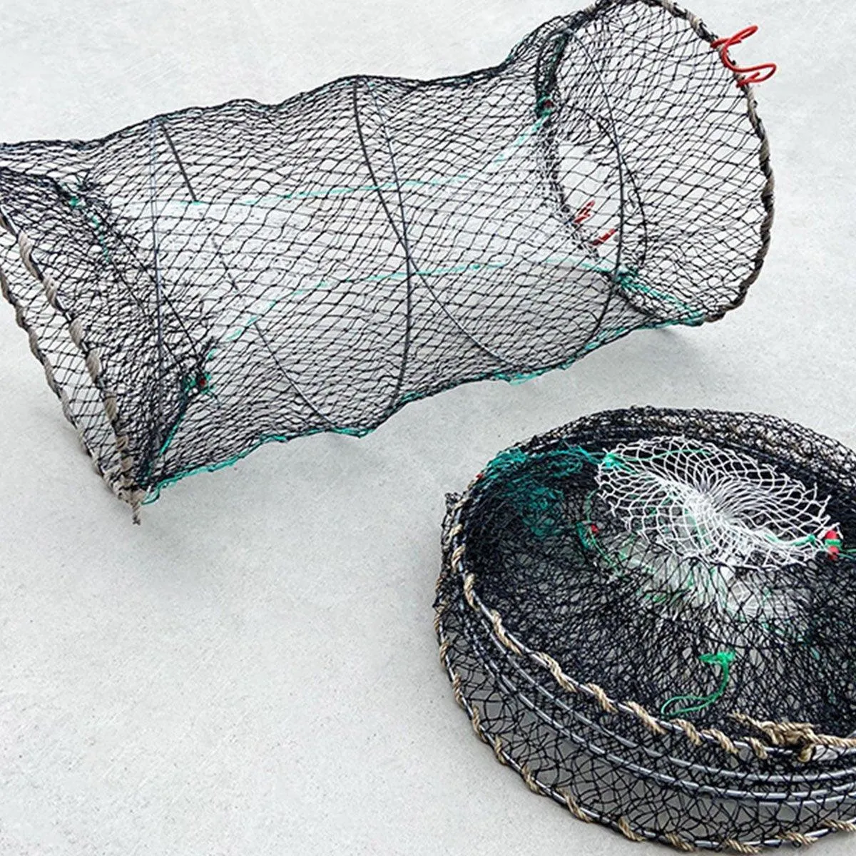 2PCS Shrimp Crab Lobster Fishing Net Fish Trap Cage for Carp Crucian Breeding