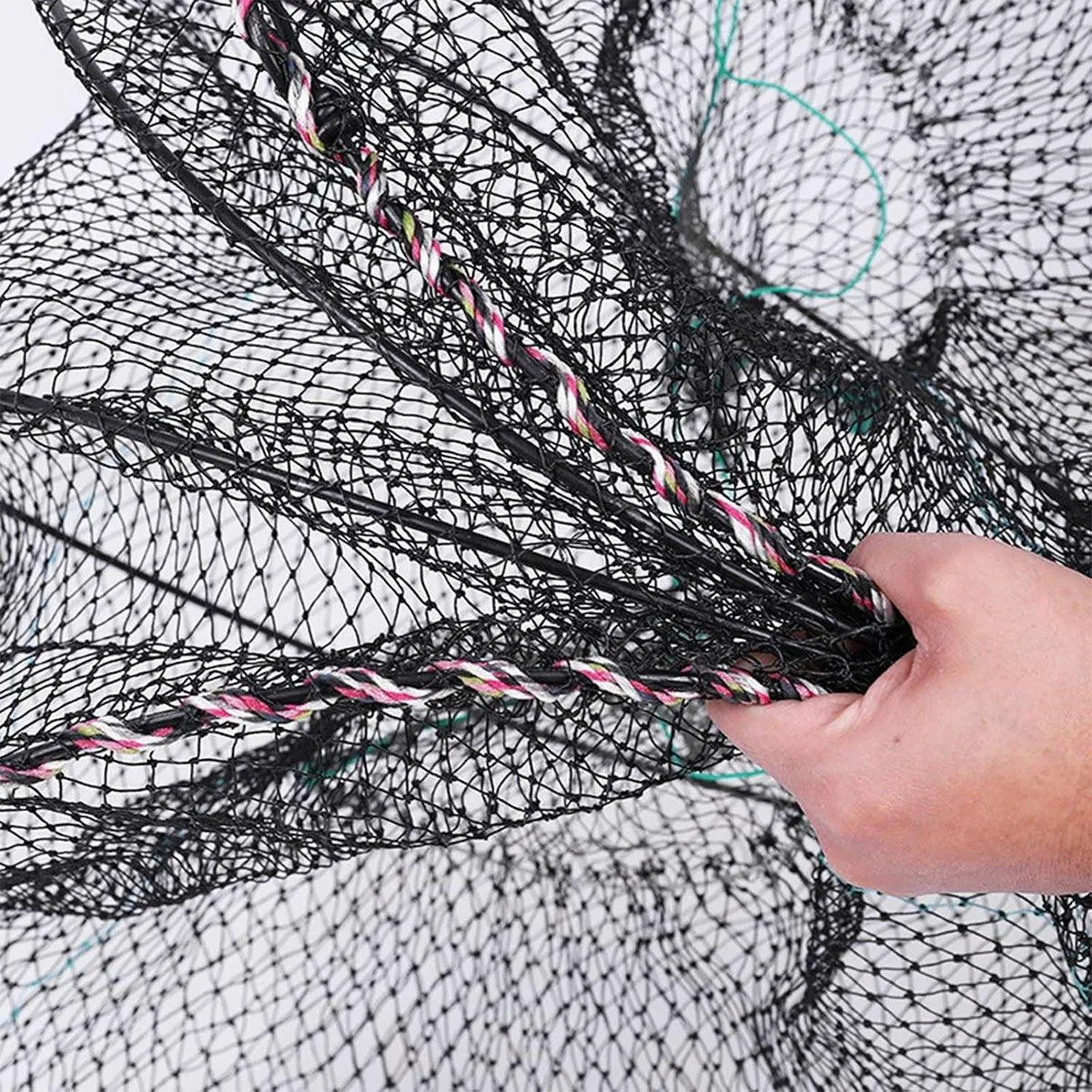 2PCS Shrimp Crab Lobster Fishing Net Fish Trap Cage for Carp Crucian Breeding