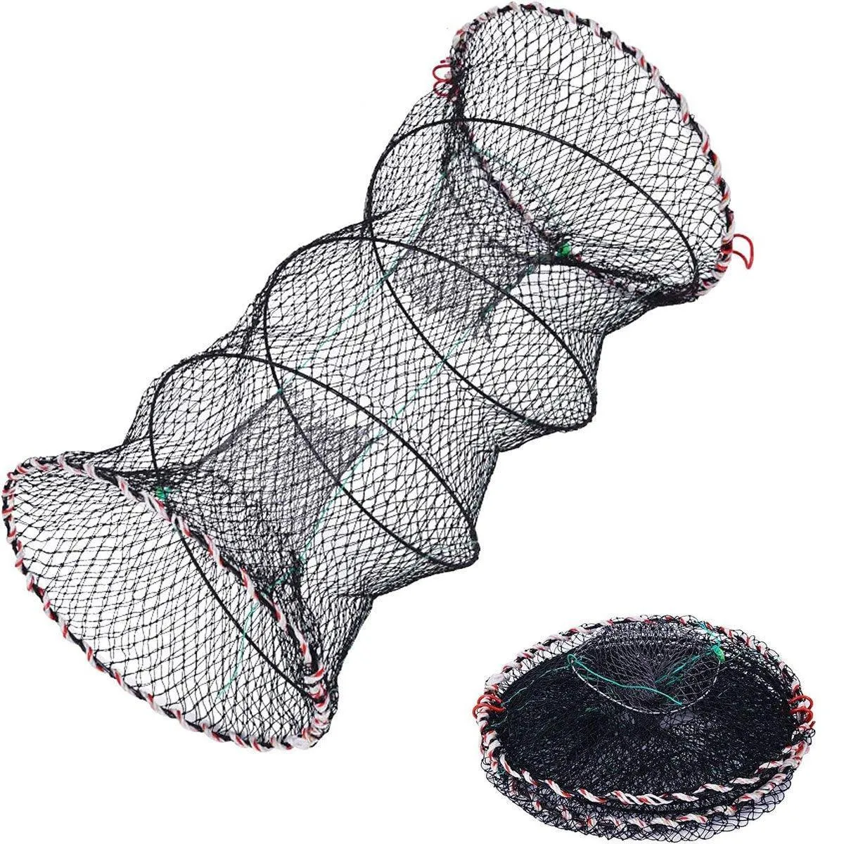 2PCS Shrimp Crab Lobster Fishing Net Fish Trap Cage for Carp Crucian Breeding