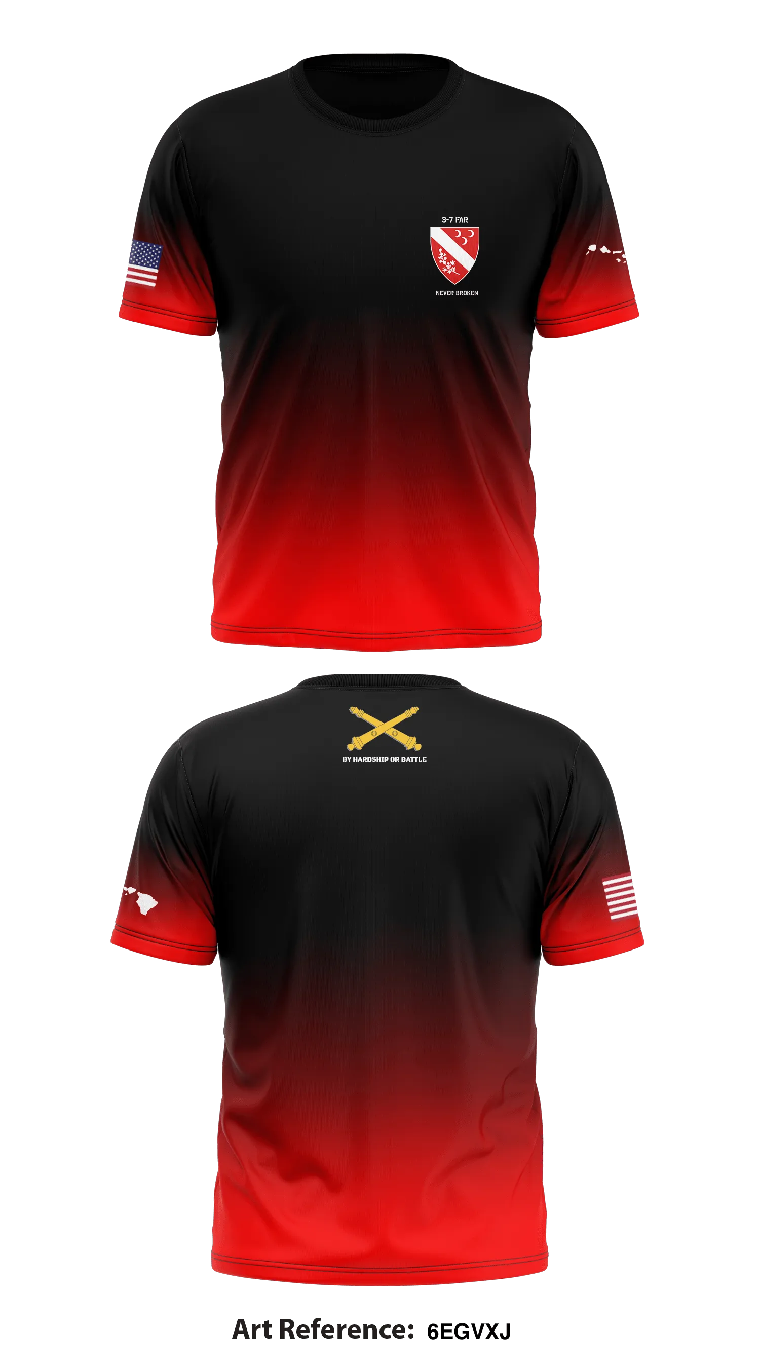 3-7 Field Artillery Core Men's SS Performance Tee - 6EgVXj