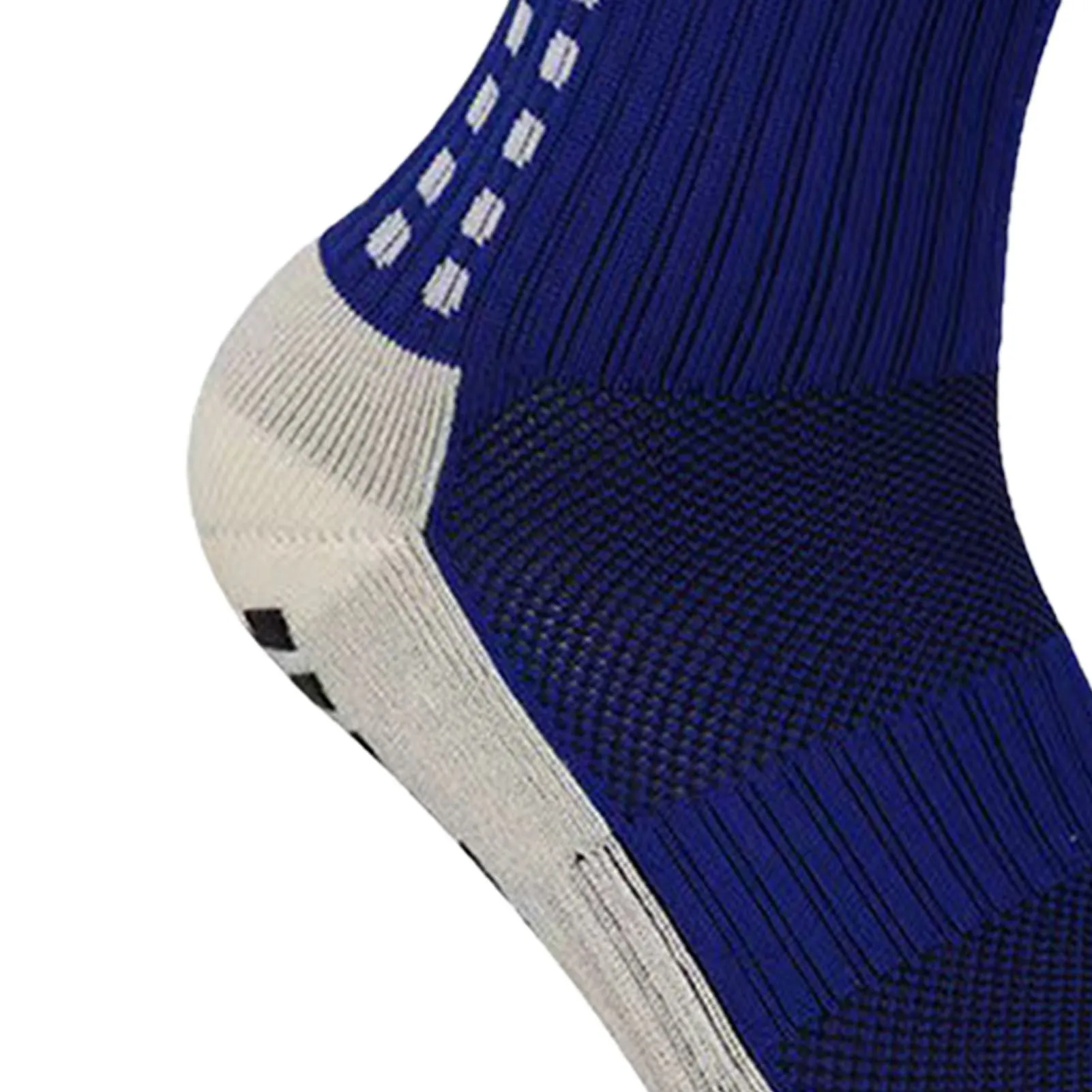 3 Pairs Football Socks Basketball Sports Socks Slip Resistant Middle Tube Training Running Socks Black White Dark Blue