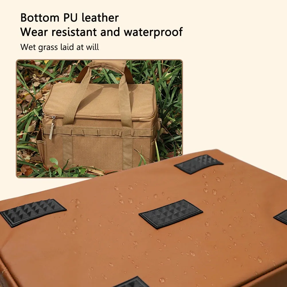 30L Large Camping Storage Bag with Collapsible Design and Waterproof Bottom