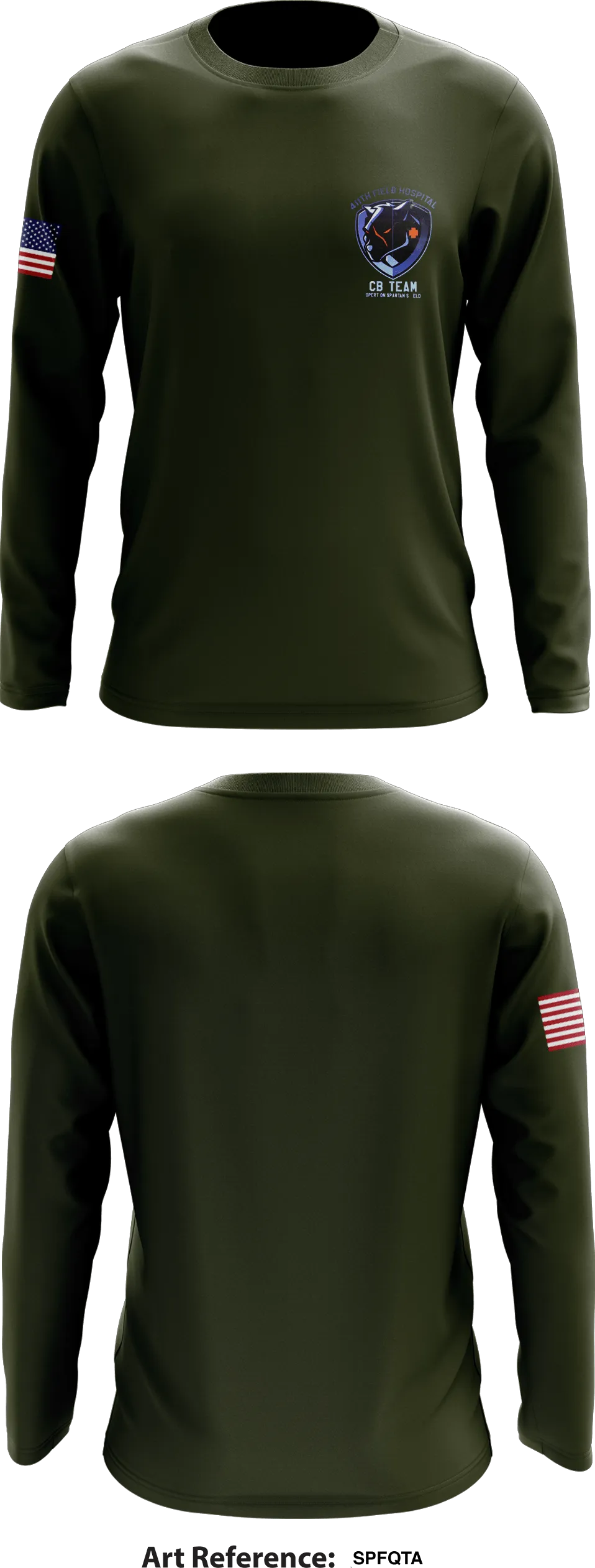 411th Field Hospital CB- Team Store 1 Core Men's LS Performance Tee - sPFQTa