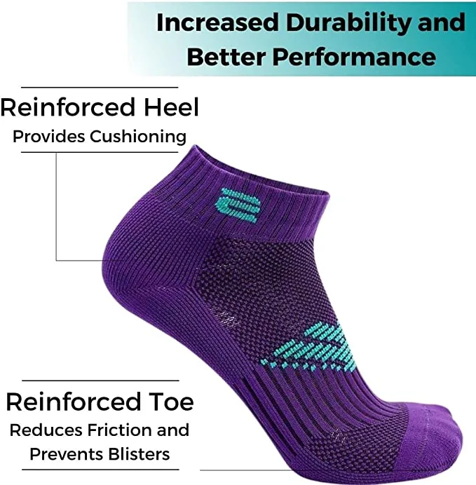 5 Pair Pro Ankle Compression Socks