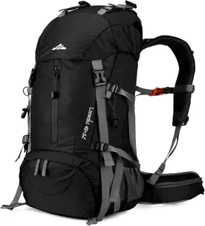 50L Waterproof Hiking Backpack with Rain Cover - Lightweight & Versatile