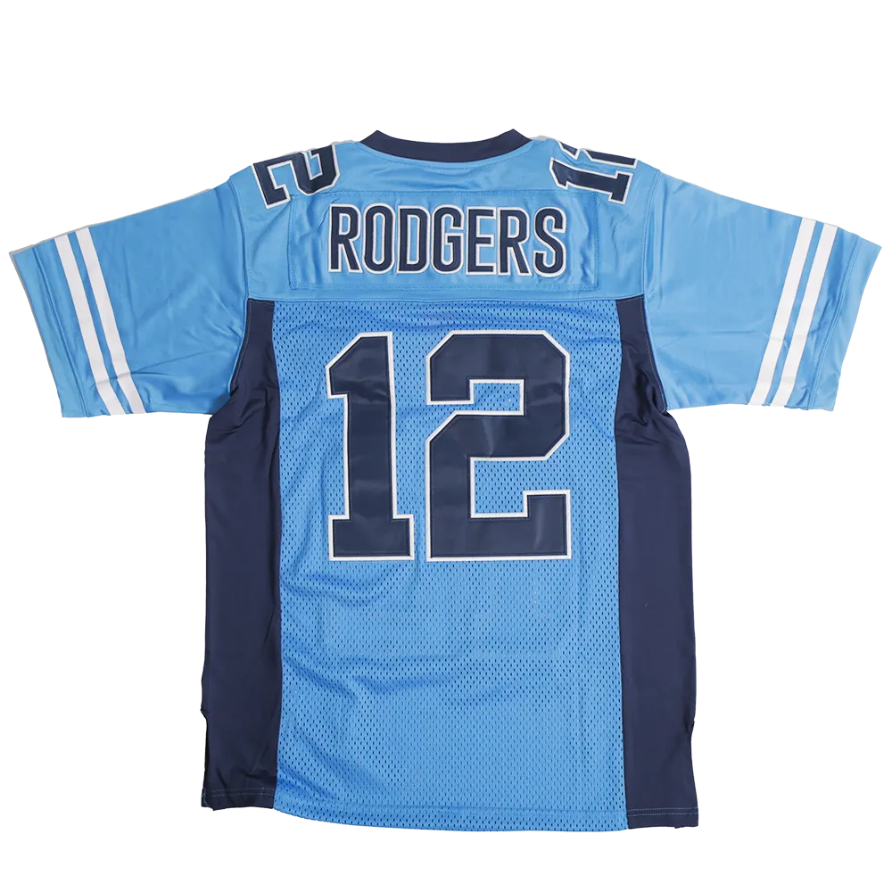 AARON RODGERS PLEASANT VALLEY HIGH SCHOOL FOOTBALL JERSEY (BLUE)
