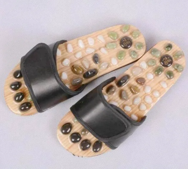 Acupuncture Foot Massage Slippers - Goose Egg Stone Therapy Slippers