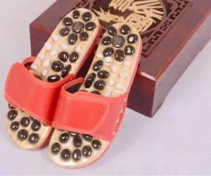 Acupuncture Foot Massage Slippers - Goose Egg Stone Therapy Slippers