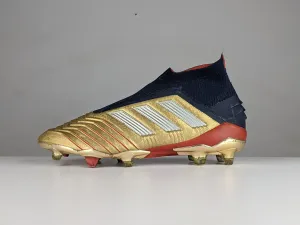 adidas Predator 19  ZIDANE/BECKHAM Icon FG/AG - Gold Metallic/Silver Metallic/Navy LIMITED EDITION
