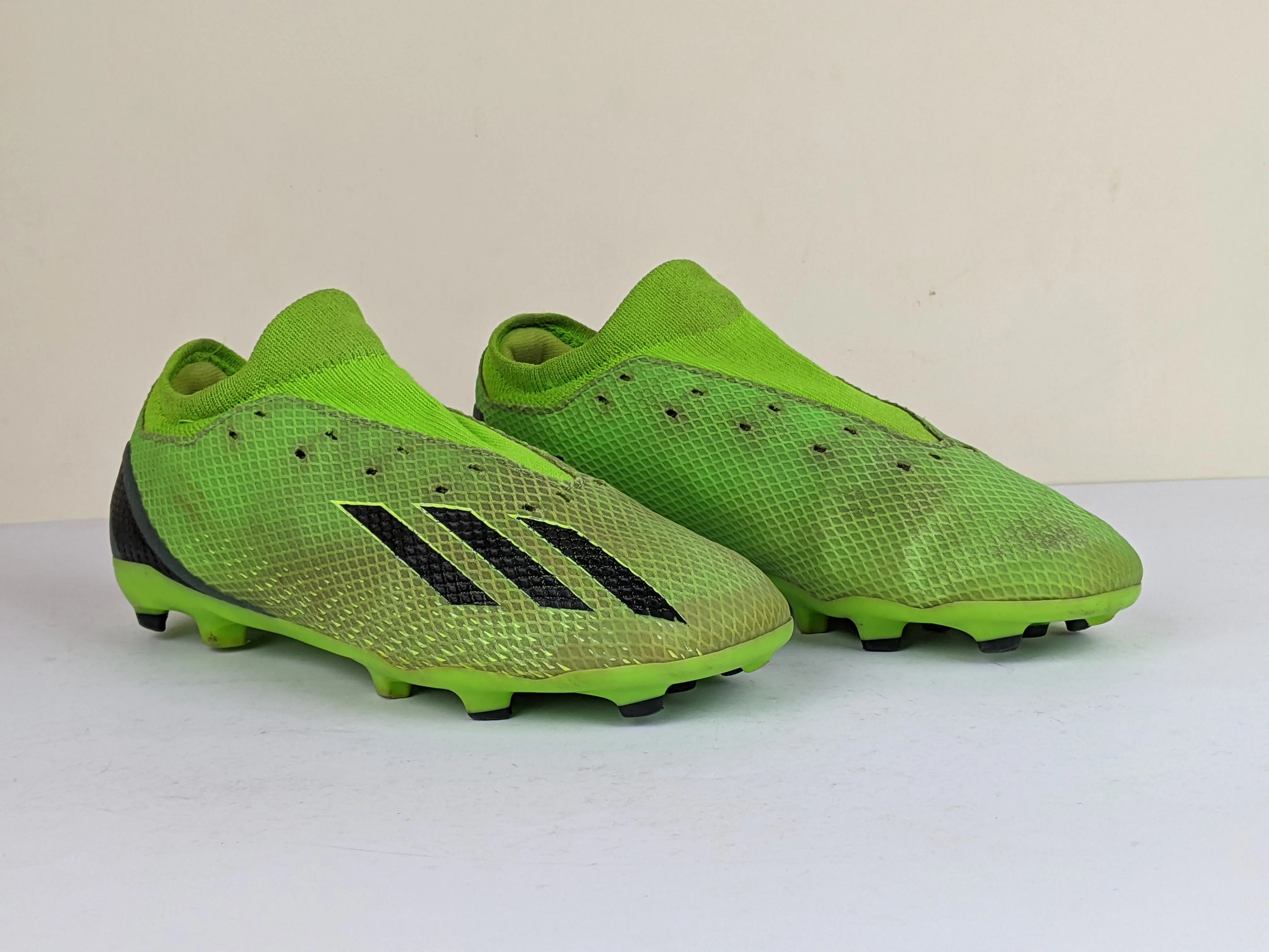 adidas X Speedportal .3 FG Game Data - Solar Green/Core Black/Solar Yellow Kids (Slightly Damaged)