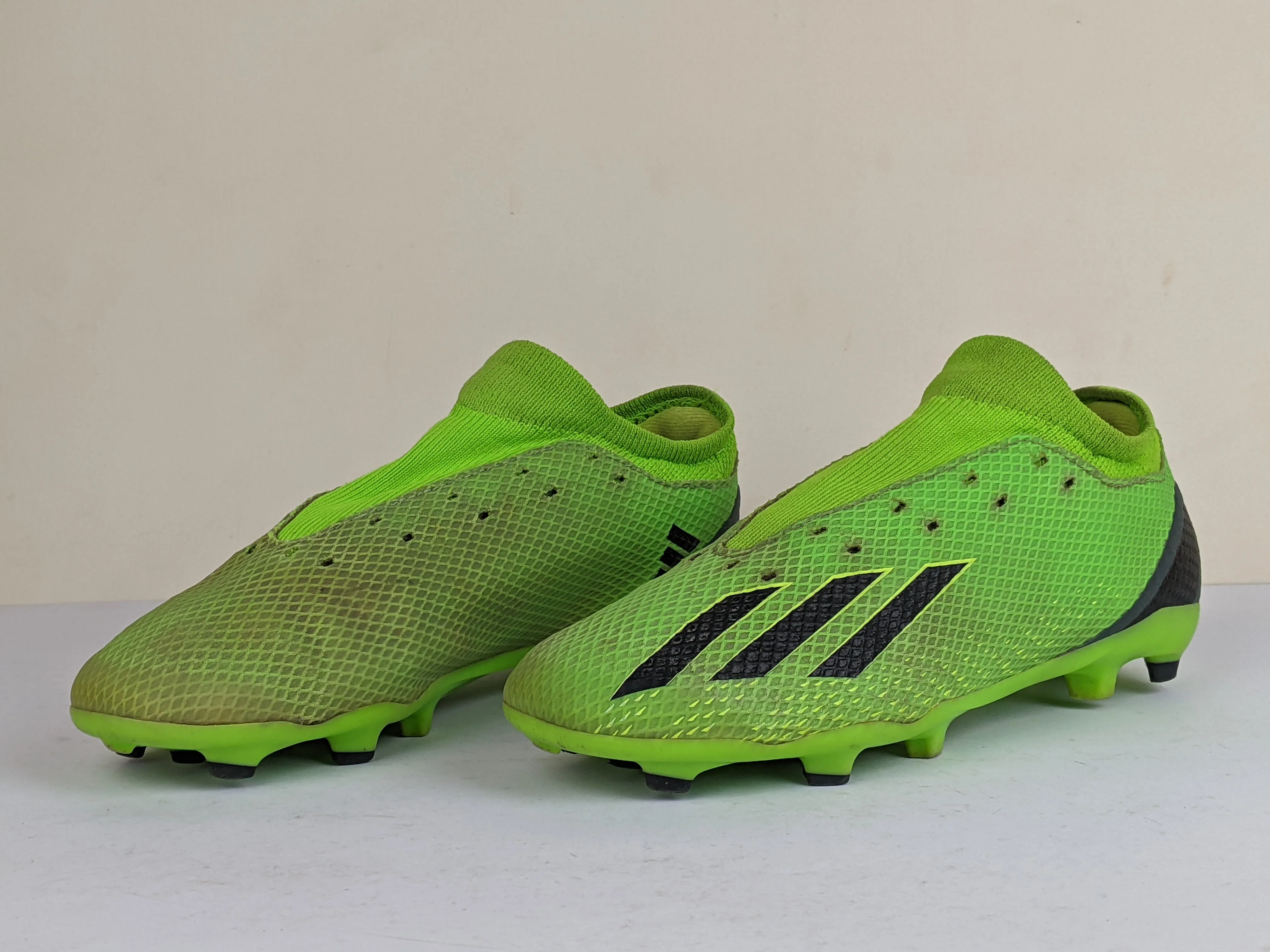 adidas X Speedportal .3 FG Game Data - Solar Green/Core Black/Solar Yellow Kids (Slightly Damaged)