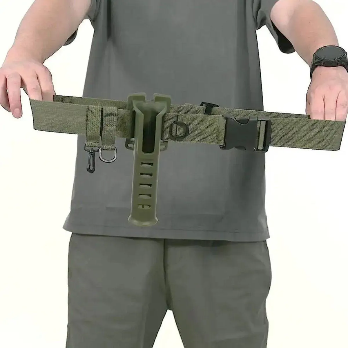 Adjustable Fishing Rod Holder Belt Portable Waist Strap Fishing Gear Rod Storage