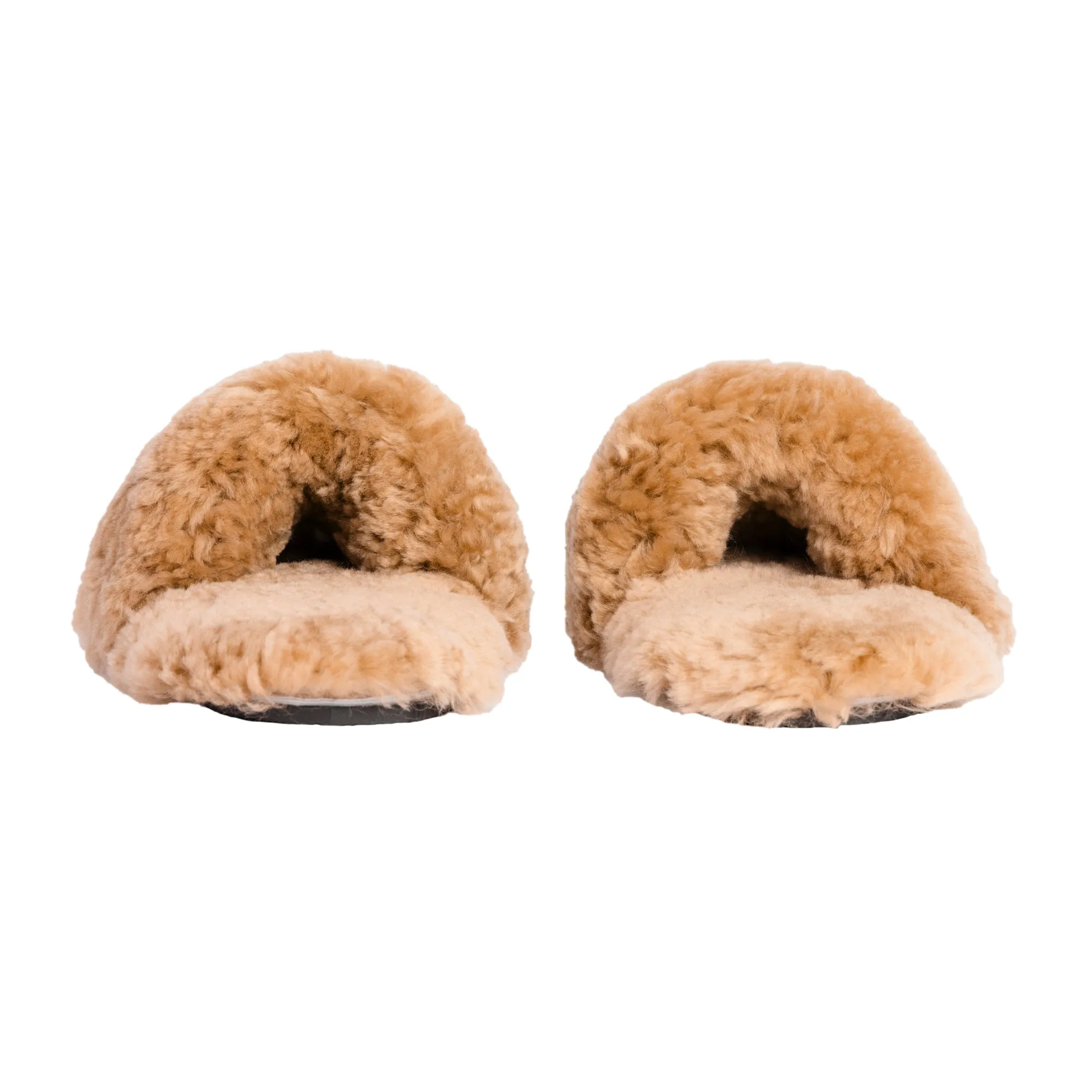 Adult Slip-on Slipper | Lions Head Range | Camel