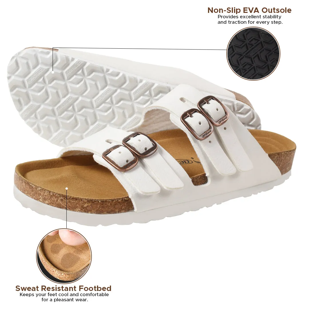 Aerothotic- Willow Footbed Double Straps with Adjustable Buckle Slip on For Women