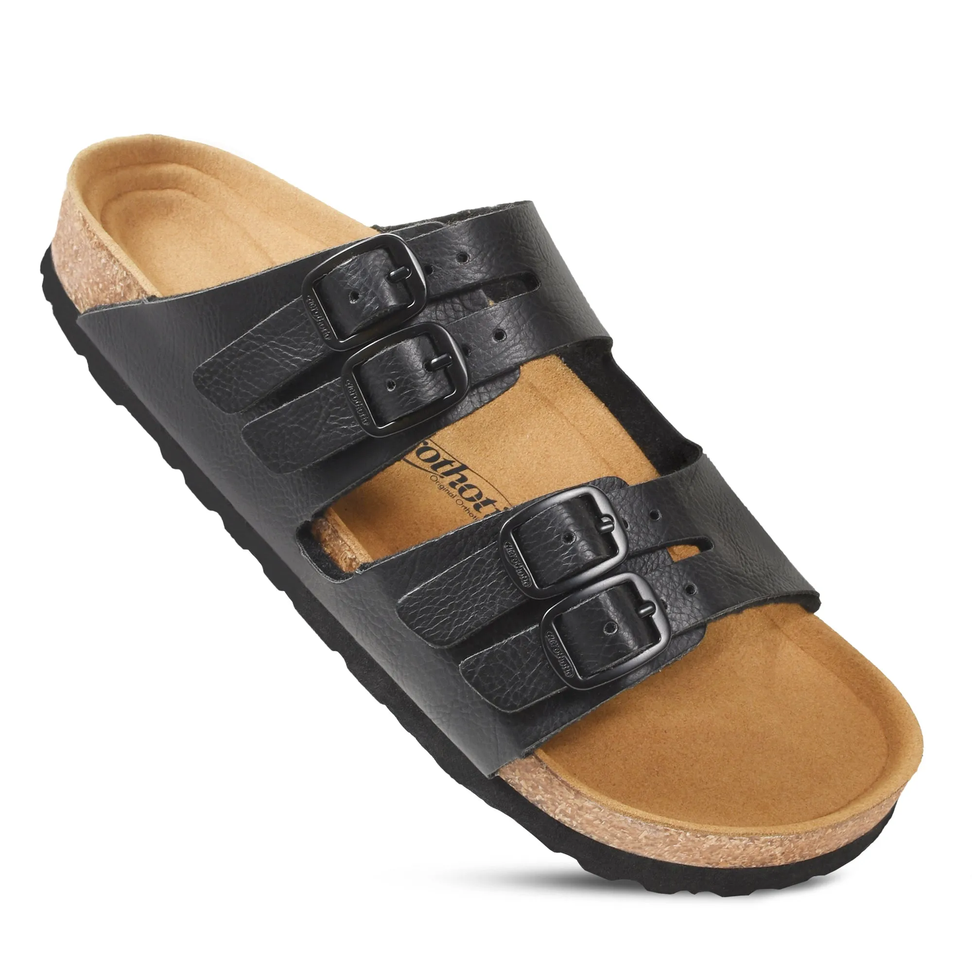 Aerothotic- Willow Footbed Double Straps with Adjustable Buckle Slip on For Women