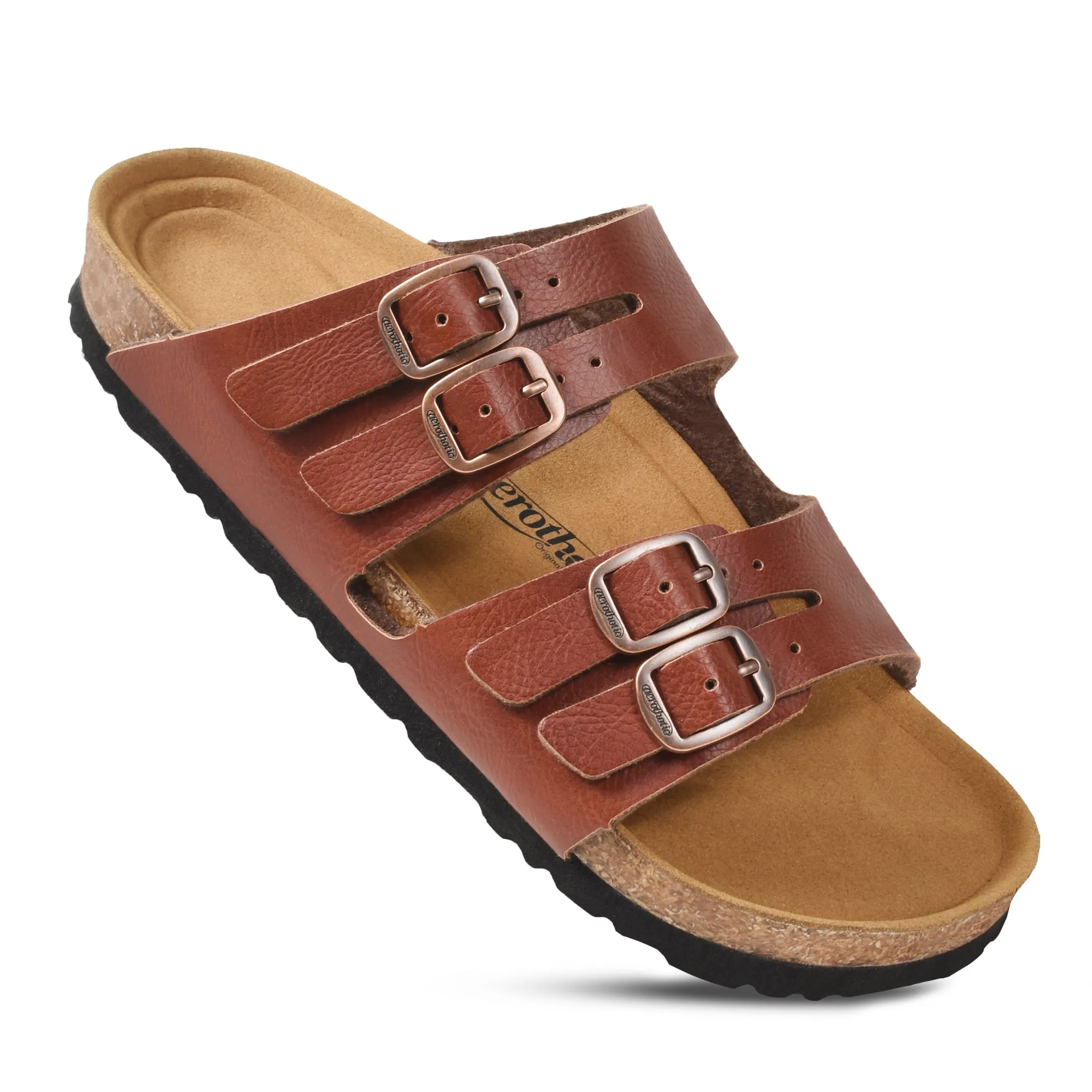 Aerothotic- Willow Footbed Double Straps with Adjustable Buckle Slip on For Women