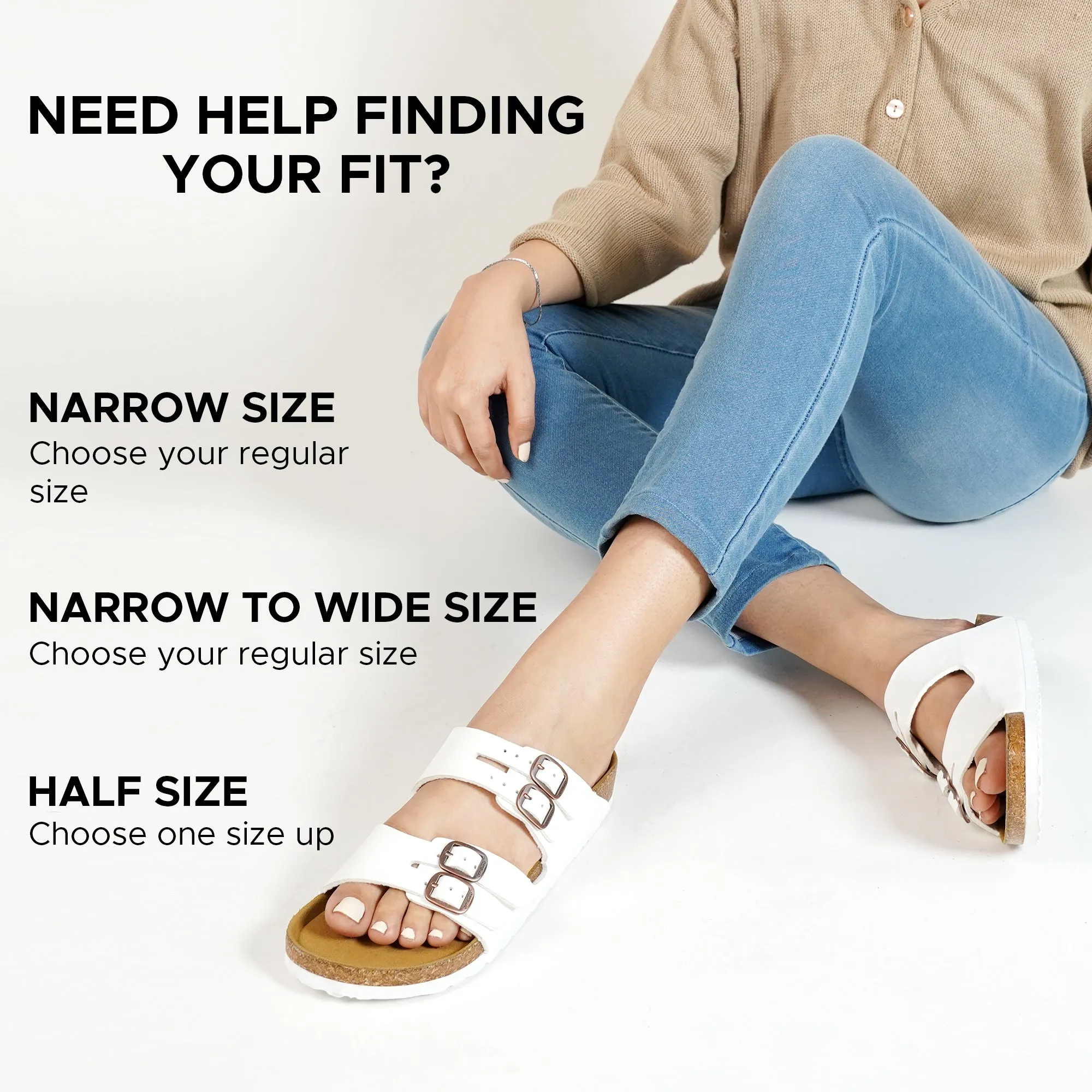 Aerothotic- Willow Footbed Double Straps with Adjustable Buckle Slip on For Women