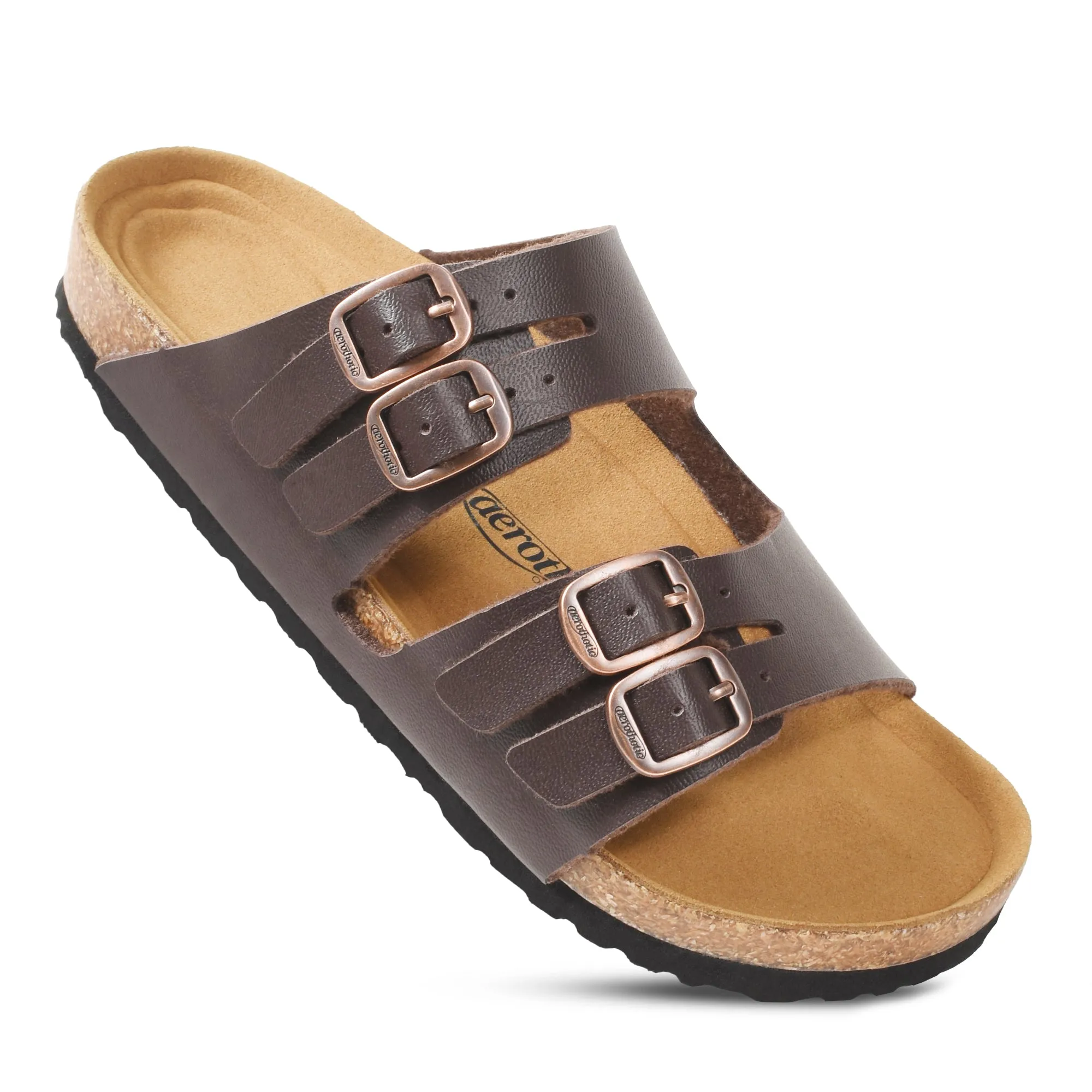 Aerothotic- Willow Footbed Double Straps with Adjustable Buckle Slip on For Women