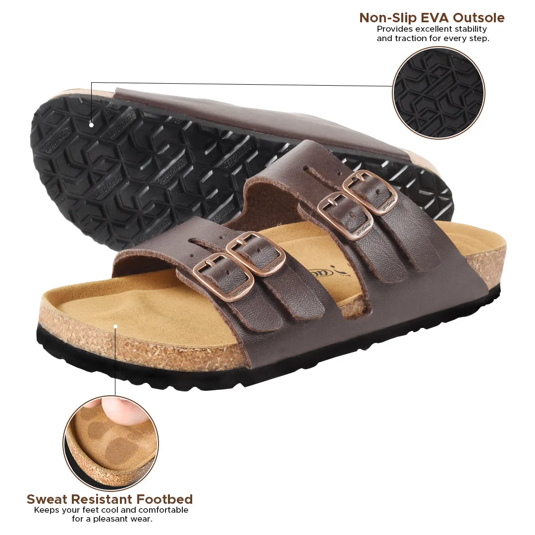 Aerothotic- Willow Footbed Double Straps with Adjustable Buckle Slip on For Women