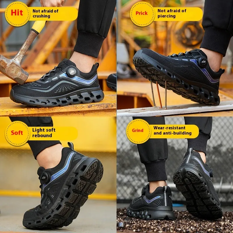 Anti-smashing Anti-penetration Steel Toe Breathable And Wearable Safety Shoes