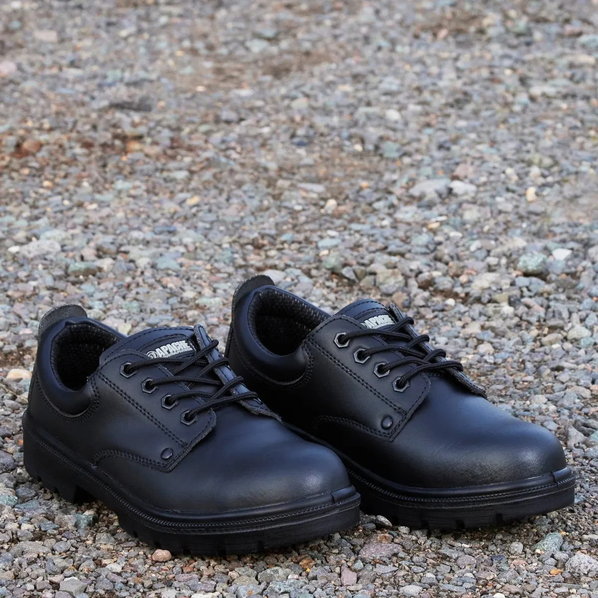 Apache AP306 Black Steel Toe Cap Safety Shoes