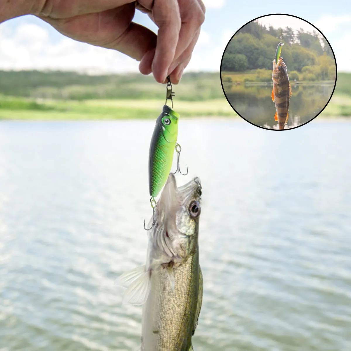 Atopoler Fishing Lure Kit Hard Lure Baits Set Metal Life-Like 3D Fishing Lures,84Pcs