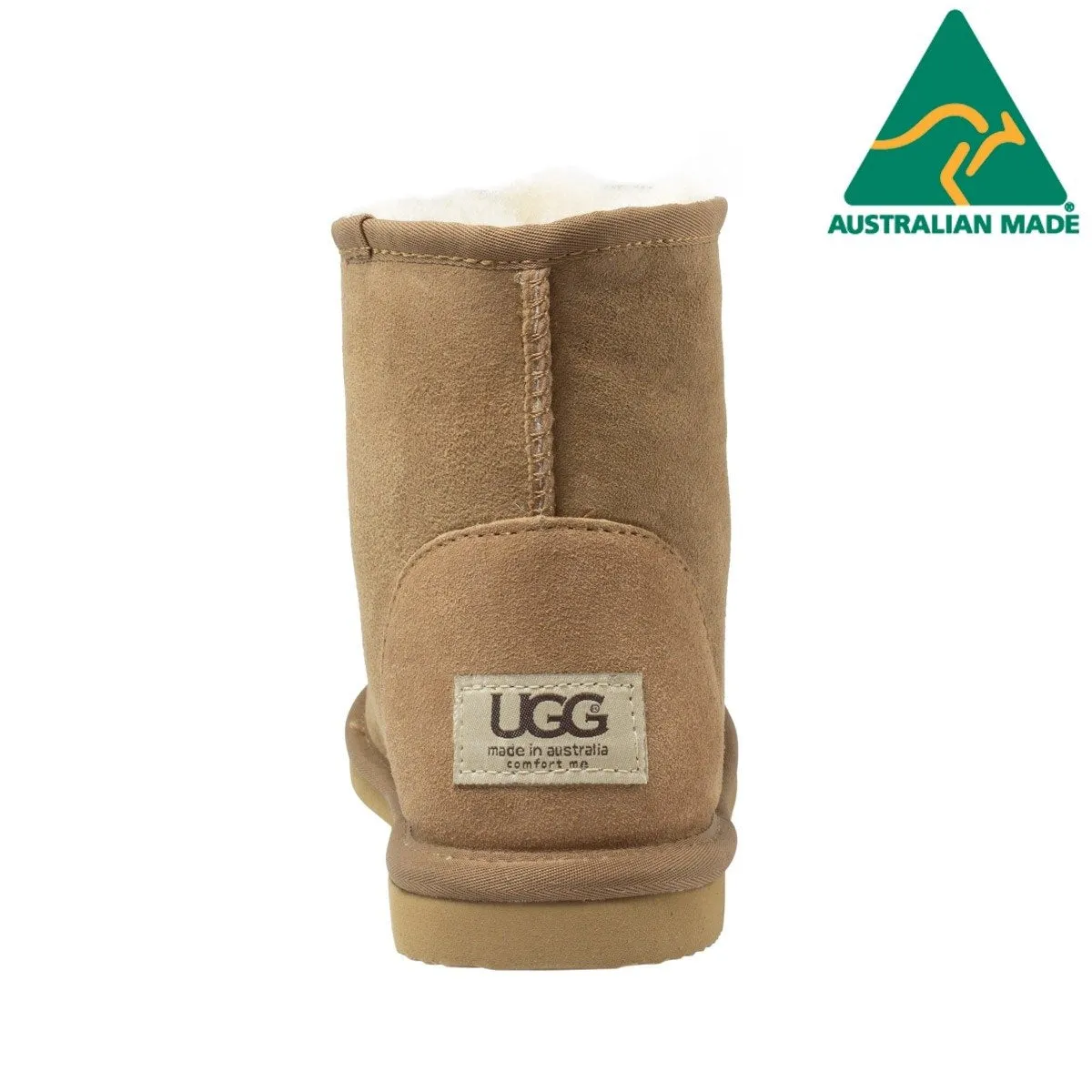 Australian Made Comfort Me Classic Ugg Short Boots (Corowa) - Chestnut
