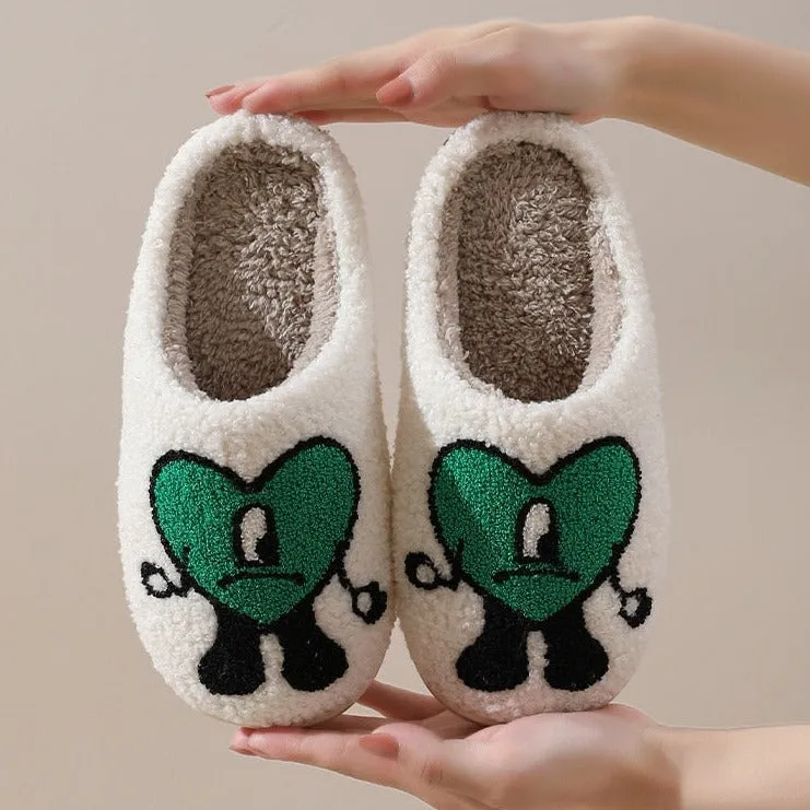 Bad Bunny Love Plush Slippers