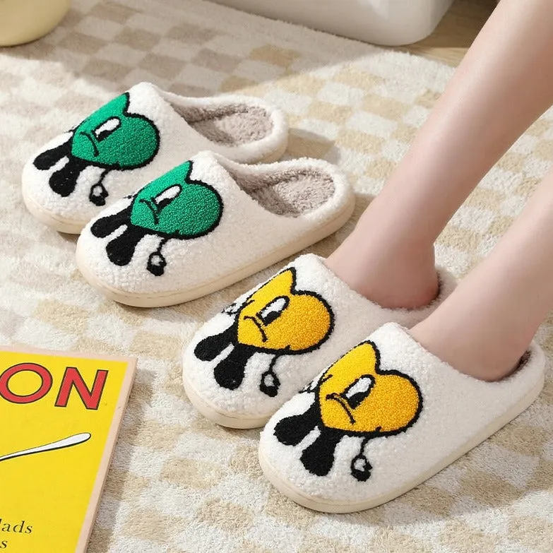 Bad Bunny Love Plush Slippers