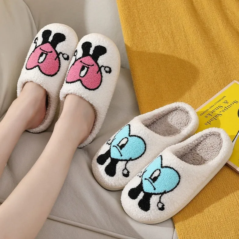 Bad Bunny Love Plush Slippers