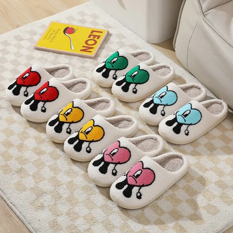 Bad Bunny Love Plush Slippers