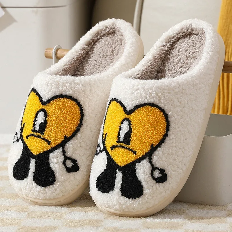 Bad Bunny Love Plush Slippers