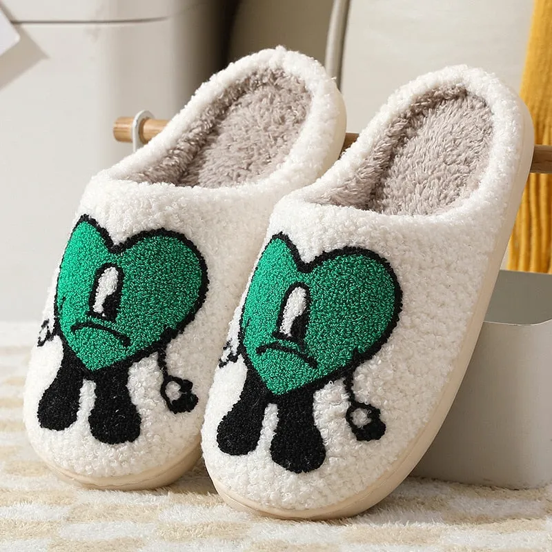 Bad Bunny Love Plush Slippers