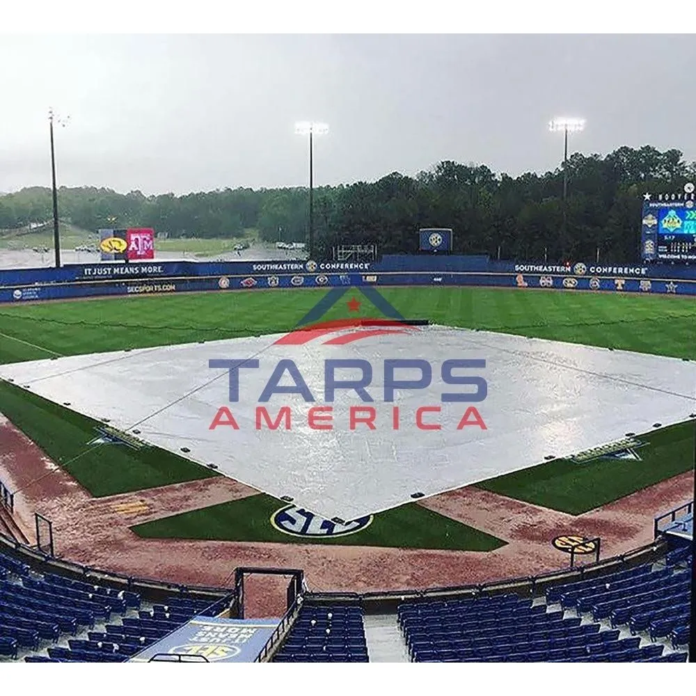 Baseball / Softball Tarps and Covers –  12 mil – 6.3 oz. Woven Polyethylene