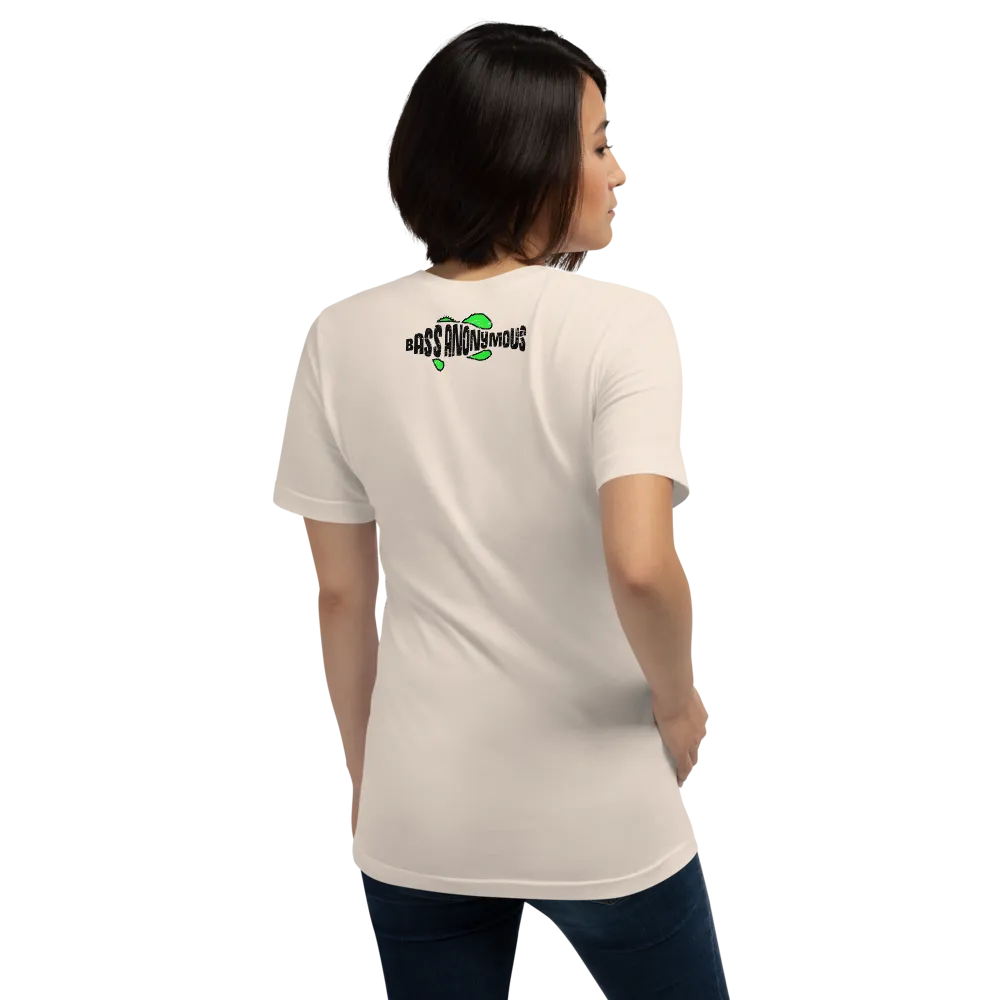 Bass Anonymous Green Grunge Swim Logo Women's Short-Sleeve T-Shirt