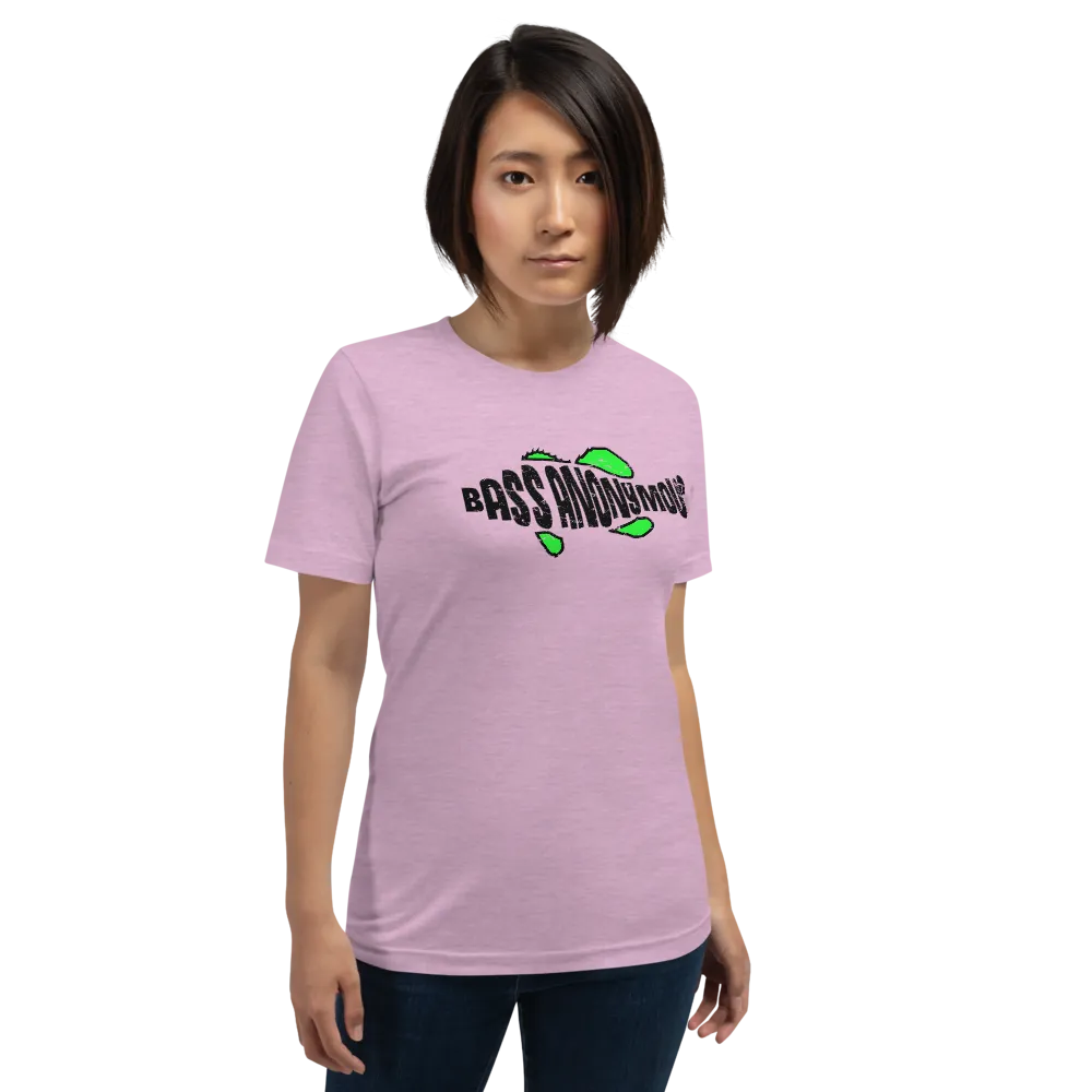 Bass Anonymous Green Grunge Swim Logo Women's Short-Sleeve T-Shirt