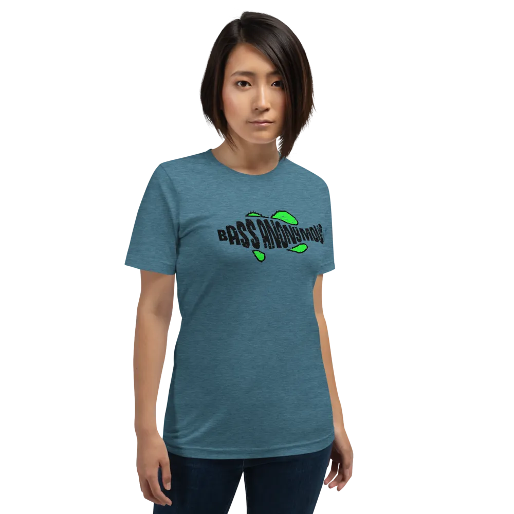 Bass Anonymous Green Grunge Swim Logo Women's Short-Sleeve T-Shirt