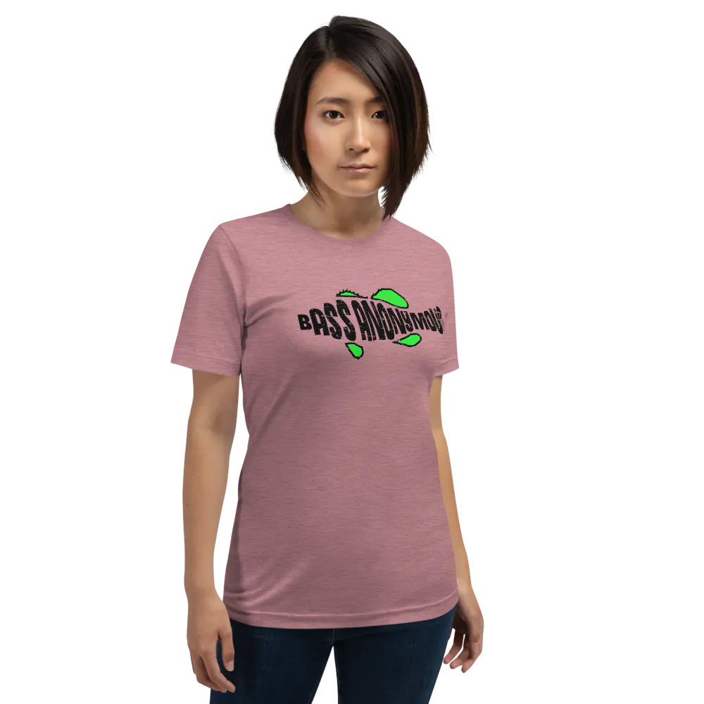 Bass Anonymous Green Grunge Swim Logo Women's Short-Sleeve T-Shirt