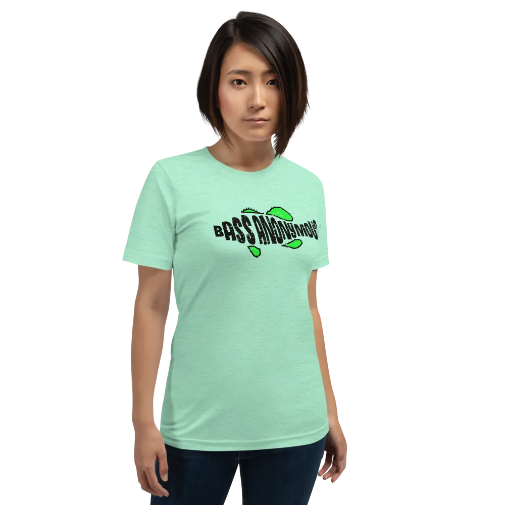 Bass Anonymous Green Grunge Swim Logo Women's Short-Sleeve T-Shirt